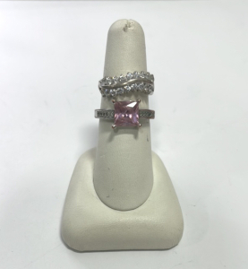 (2) Beautiful Ladies Rings, One Size 8, One Size 6