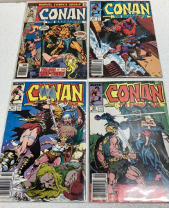 (4) Conan the Barbarian 1980s Comic Books in Sleeves