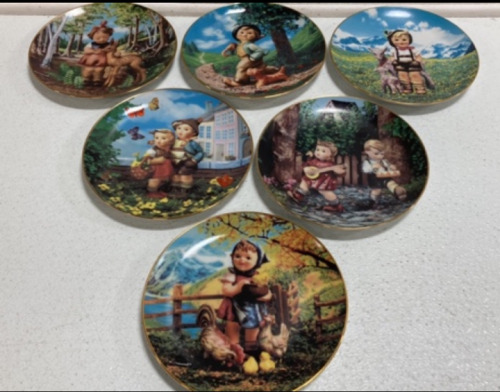 (6) Collectible Hummel Plates