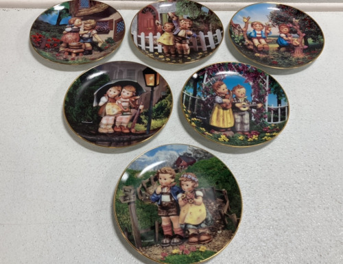 (6) Collectible Hummel Plates