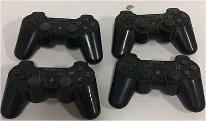 (4) Sony PlayStation 3 Wireless Controllers