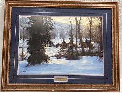 38.5” x 30” Framed “Following The River” by Robert Duncan