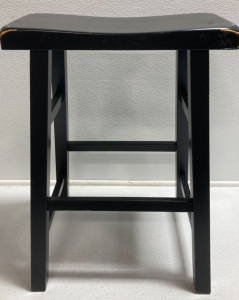 Black Wood Barstool