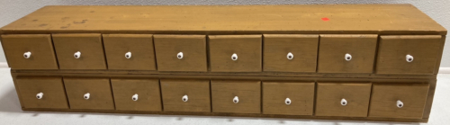 16-Drawer Wood Storage