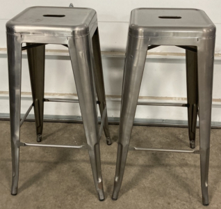 (2) Metal Barstools