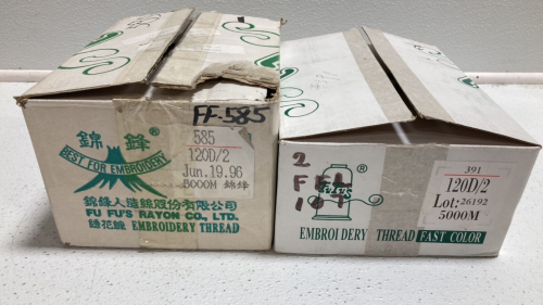 (2) Boxes of FuFu’s Embroidery Thread