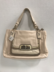 Beautiful Beige Coach Handbag