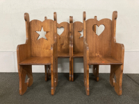 (4) Wooden Chairs