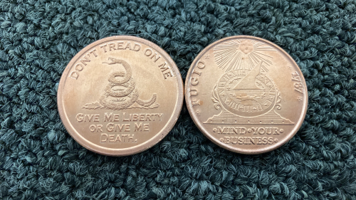 (2) One Ounce .999 Fine Copper Rounds