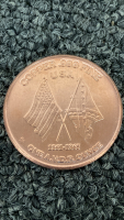 (2) One Ounce .999 Fine Copper Rounds - 5