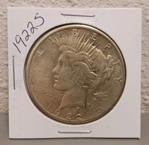 1922 S Peace Dollar