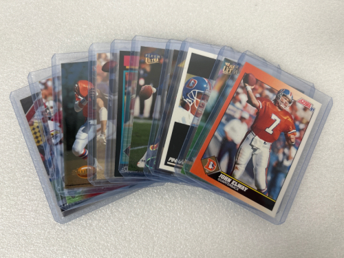 10 Collector John Elway Football Cards