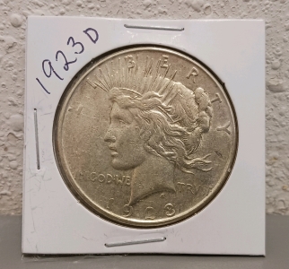 1923 D Peace Dollar