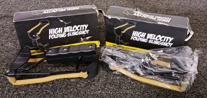 (2) High Velocity Folding Slingshots
