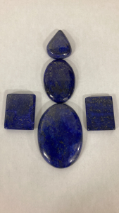 (5) Beautiful Lapis Lazuli Cabochons