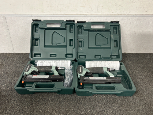 (2) Metabo HPT 1 3/8” 35mm Pin Nailers with Cases