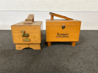 Pair of Vintage Shoe Shining Boxes