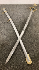 Beautiful Etched Model 1860 Union Officer&rsquo;s Sword And Scabbard