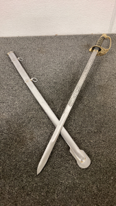 Beautiful Etched Model 1850 Union Officer&rsquo;s Sword And Scabbard