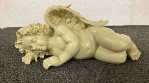 Sleeping Cherub Statue- Resin