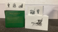 Department (56): Kings Road Cab, Postern, Holiday Travelers, Chelsea Market Mistletoe Monger & Cart