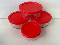 Set of 7 Pyrex Dishes with Lids - 3