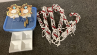 Working Vintage Candy Cane Lights, Vintage Rare Bluebird Wall Pocket and More