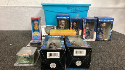 Boise State Bobblehead Collectibles, NASCAR Collectible Toy Car, Dominos, and More