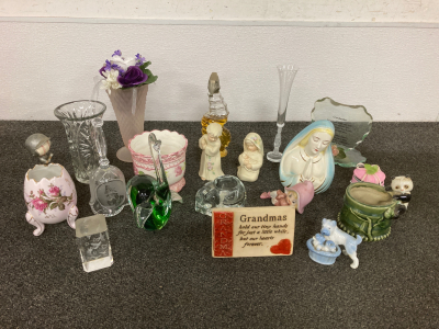 Home Decor, Seahorse Bottle, Glass Bell, Vases, And More