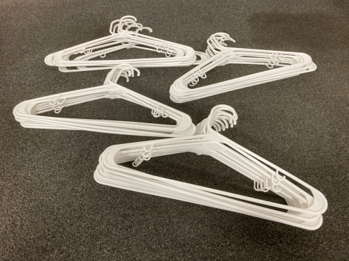 (40+) White Hangers