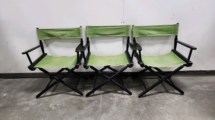 Three Folding Collapsible Outdoor Chairs