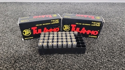 1 Full Pack & 1 Partial Pack Of Tul Ammo 9mm Luger