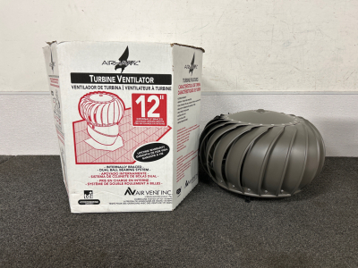 Airhawk 12&rdquo; Turbine Ventilator