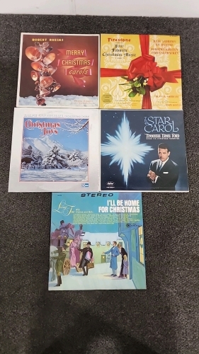 Five Vintage Christmas Vinyls