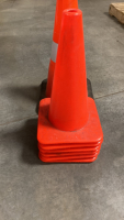 Orange construction cones - 2