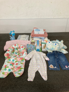 Baby Blankets And Clothes, Crib Sheets, Books, Stuffed Animals, And More