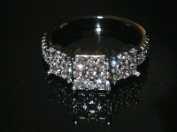 Fashion Ring Silver Tone Size 7