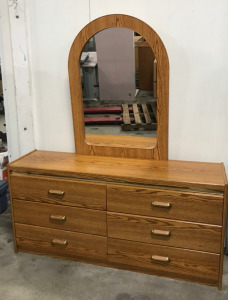 Cute Six Drawer Dresser With Mirror