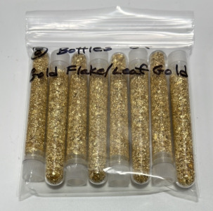 (8) Bottles Of Gold Leaf/Flake