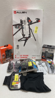 2-Bike Trunk/SUV Rack, Encounter Trail Camera, Terra Lightsout Camera, Walkie-Talkies, Swim Goggles, and more