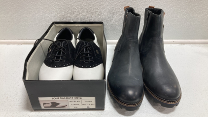 Men&rsquo;s Shoes: Golf Shoes Size 10.5, Reserved Footwear Boots Size 11