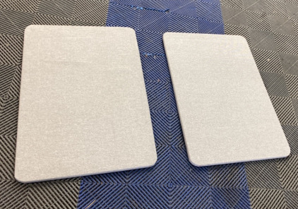 (2) 36&rdquo;x24&rdquo; Grey Bulletin Boards