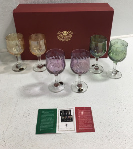 Cristalleria Fumo Colored Wine Glass Set