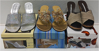 (3) Pair Dress Sandals