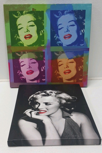 (2) Marilyn Monroe Canvas Prints