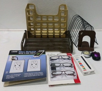 Wall Outlets With USB Ports, Bamboo Ink Smart Stylus, Logitech Mouse, Foster Grant Reading Glasses, And More