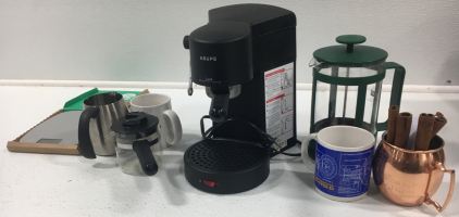Coffee Machine , Cups, Kitchen Scale