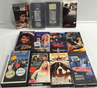 (12) Assorted VHS Movies