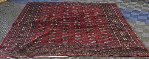 Large Burgundy 100” x 116” Are rug