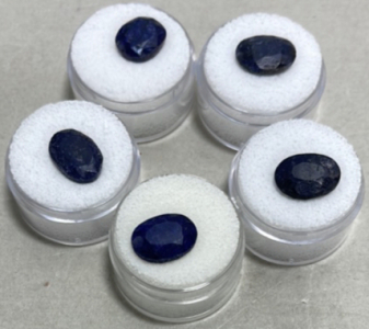 (5) Mozambique Sapphires Cut And Faceted&hellip; 9.95ct, 9.0ct, 8.9ct, 8.30ct, 8.10ct